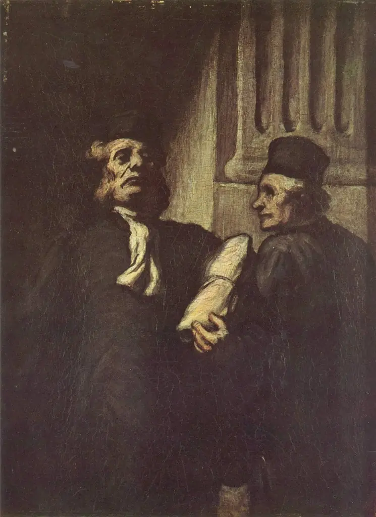 Deux Avocats, by Honoré Daumier