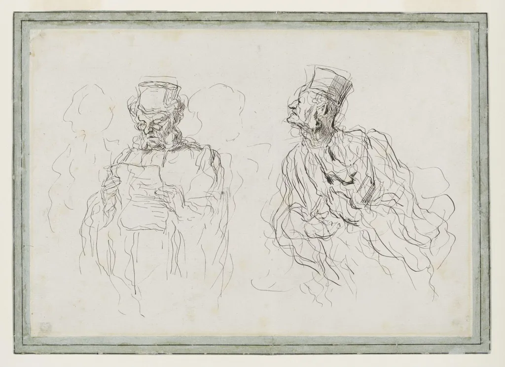 Deux Avocats, by Honoré Daumier, 1865