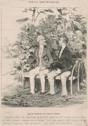 Deux ex capacité de l'ancien régime, by Honoré Daumier