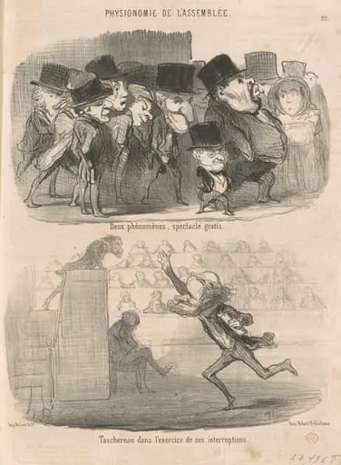 Deux phénomènes, spectacle gratis ..., by Honoré Daumier