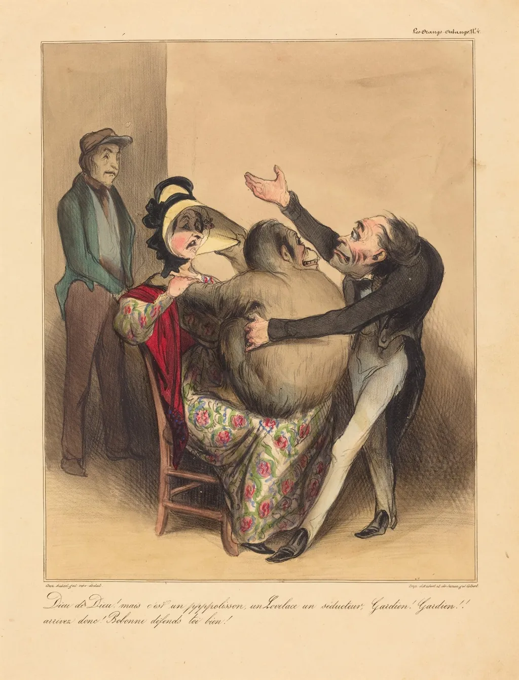 Dieu de Dieu! mais c'est un pppolisson..., by Honoré Daumier, ink, 1836