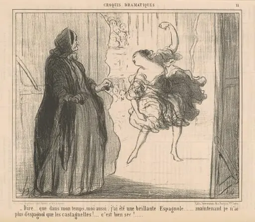 Dire que dans mon temps, moi aussi ..., by Honoré Daumier