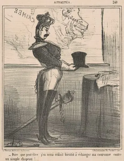 Dire que peut-être j'en serai réduit ..., by Honoré Daumier
