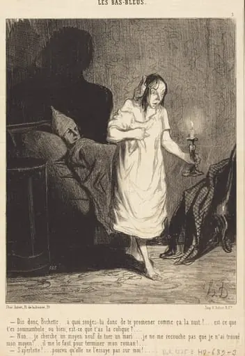 Dis donc, Bichette... a quoi songes-tu donc..., by Honoré Daumier