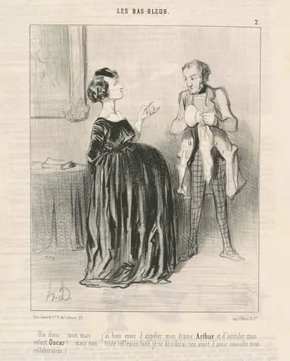 Dis donc ... mon mari ...j'ai bien envie d'appeler mon drama ..., by Honoré Daumier