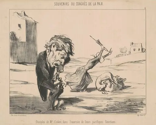 Disciples de M. Cobden, by Honoré Daumier