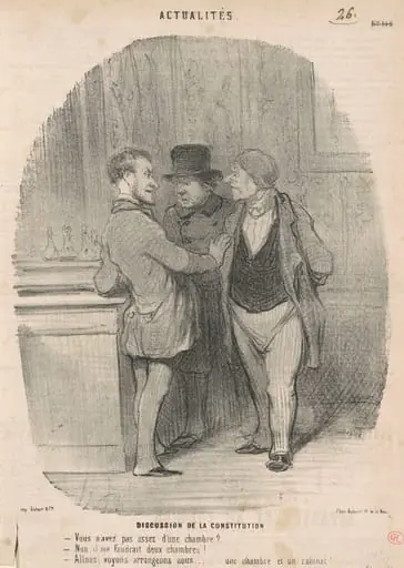Discussion de la constitution, by Honoré Daumier