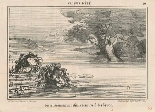 Divertissement ... renouvelé des Grecs, by Honoré Daumier