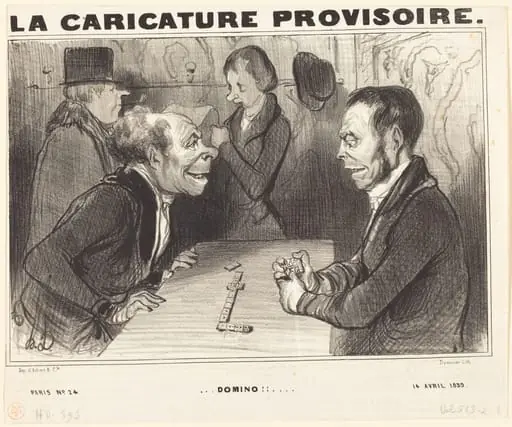 Domino!!, by Honoré Daumier