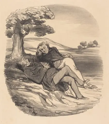 Doux loisir d'un quincailler retiré di commerce..., by Honoré Daumier