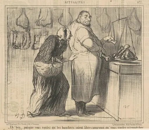 Eh! Ben ... puisque vous voulez qu' les bouchers ..., by Honoré Daumier