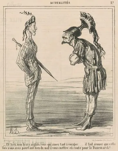 Eh bien! Mon brave anglais ..., by Honoré Daumier