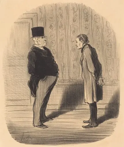 Eh! bien monsieur et mes trois termes..., by Honoré Daumier
