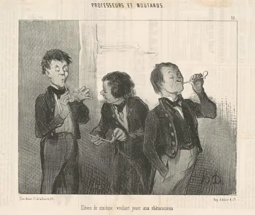Eléves de sixième voulant jouer aux rhétoriciens, by Honoré Daumier
