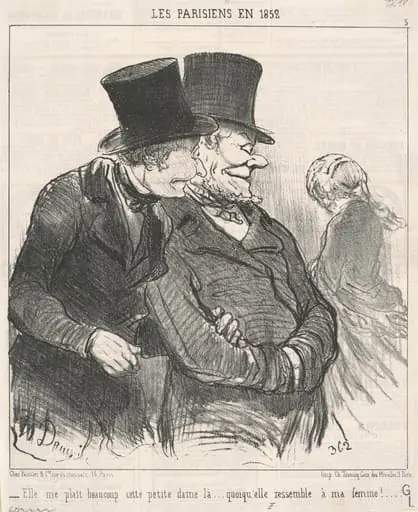 Ell me plait beaucoup ..., by Honoré Daumier