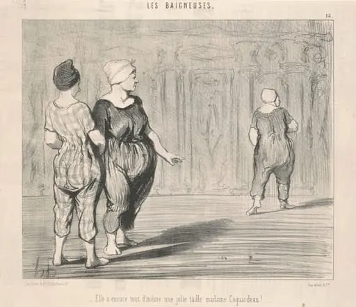Elle a encore ... une jolie taille Madame Coquardeau!, by Honoré Daumier