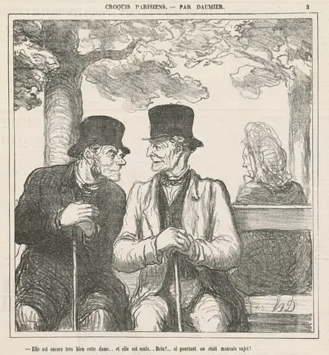 Elle est encore très bien, cette dame ..., by Honoré Daumier