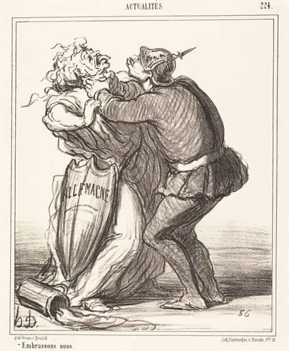 Embrassons nous, by Honoré Daumier