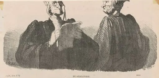 En délicatesse, by Honoré Daumier