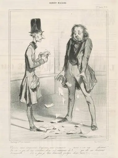 Encore mes créanciers, toujours ..., by Honoré Daumier