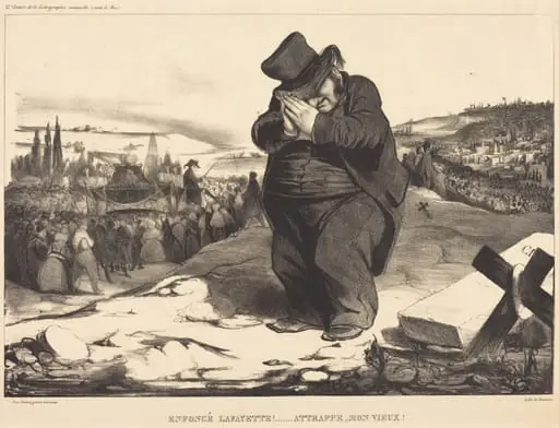 Enfoncé Lafayette!... Attrappe mon vieux!, by Honoré Daumier