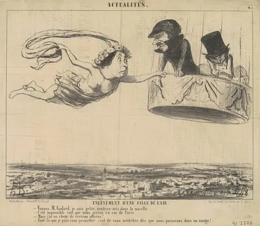 Enlèvement d'une fille de l'air, by Honoré Daumier