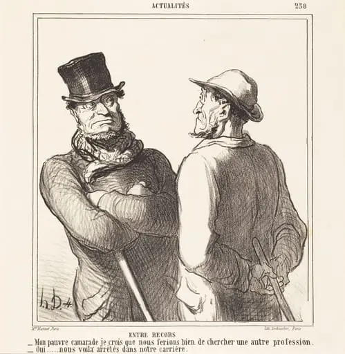 Entre recors, by Honoré Daumier