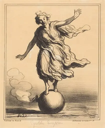 Équilibre Européen, by Honoré Daumier