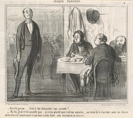 Est-ce le garçon?, by Honoré Daumier