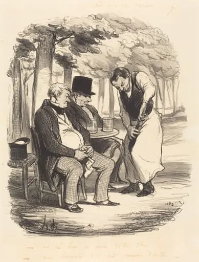 Est-il bon, au moins, votre vin!..., by Honoré Daumier