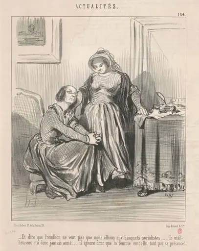 Et dire que Proudhon ne veut pas ..., by Honoré Daumier