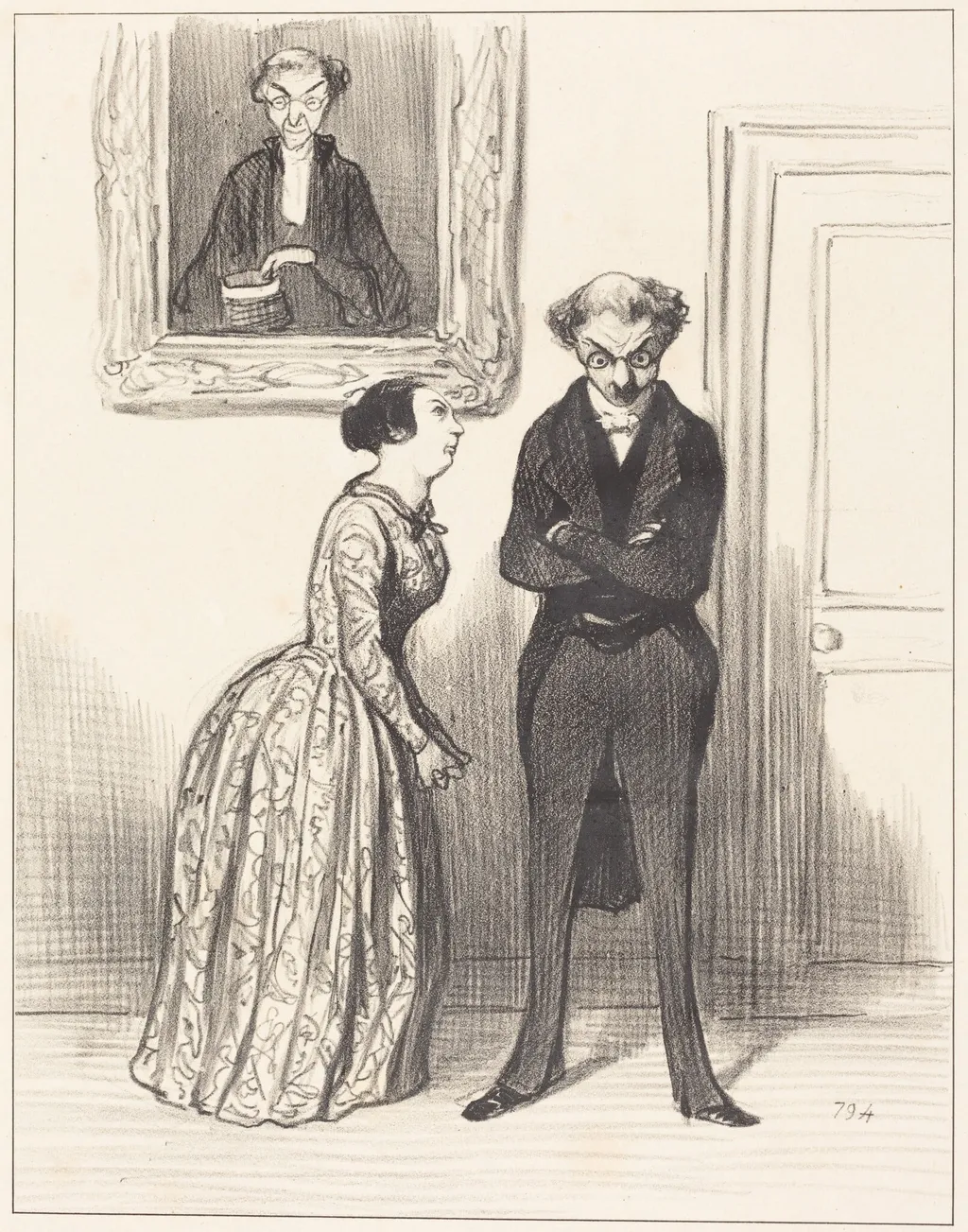 Et dire que voila trois... prévenu que je n'ai pas pu faire condamner!..., by Honoré Daumier, ink, 1845