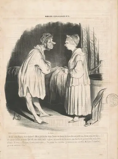Et les cinq francs de ce matin?, by Honoré Daumier
