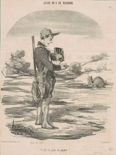 Et plus un grain de poudre! ..., by Honoré Daumier