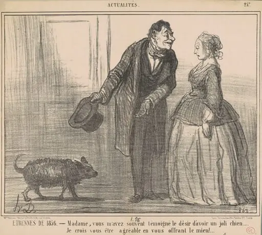 Etrennes de 1856 ..., by Honoré Daumier