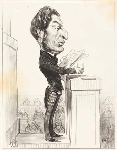 Eugène Rouher, by Honoré Daumier