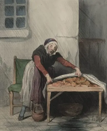 Every scalded fears cold water., by Honoré Daumier