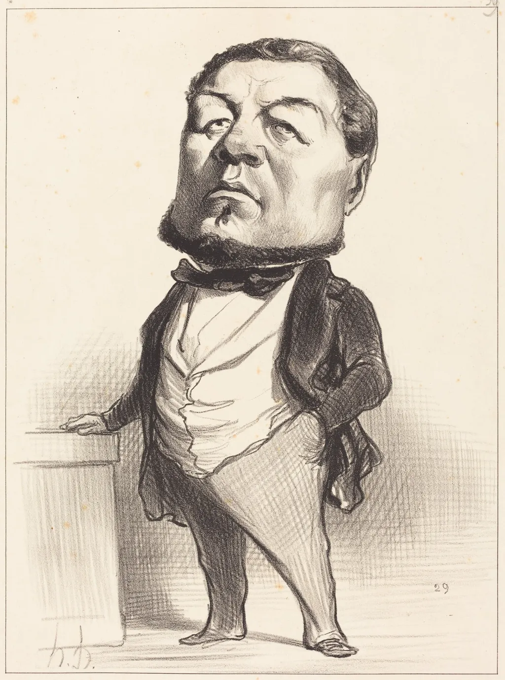 F.J. Ducoux, by Honoré Daumier, ink, 1849