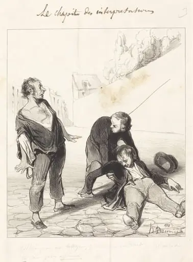 Fallait pas me tutoyer, j'suis dans..., by Honoré Daumier
