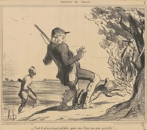 Faut-il qu'un animal soit bête, by Honoré Daumier