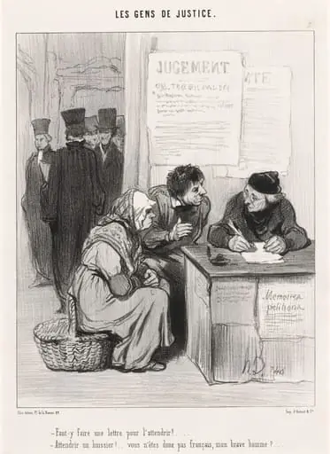 Faut-y faire une lettre pour l'attendrir?, by Honoré Daumier