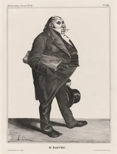 Félix Barthe, by Honoré Daumier