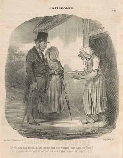 Femme de lettre humanitaire se livrant sur l'homme ..., by Honoré Daumier