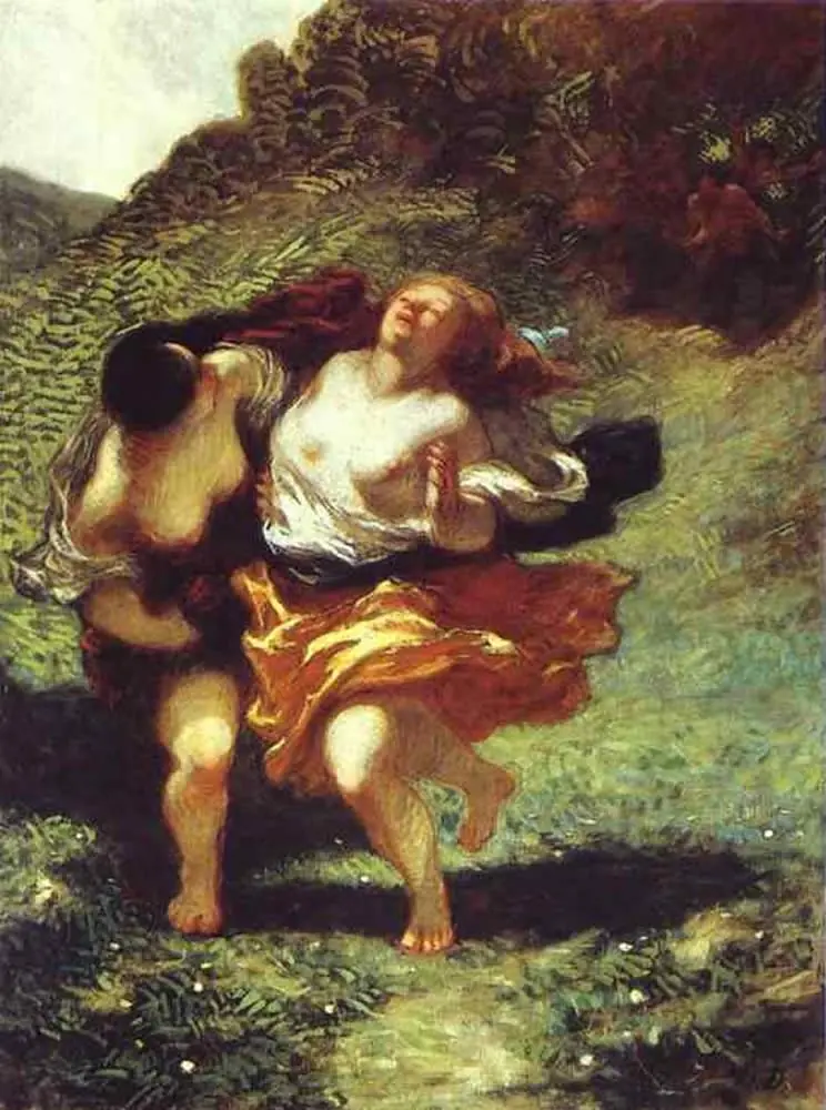 Femmes poursuivies par des satyres, by Honoré Daumier