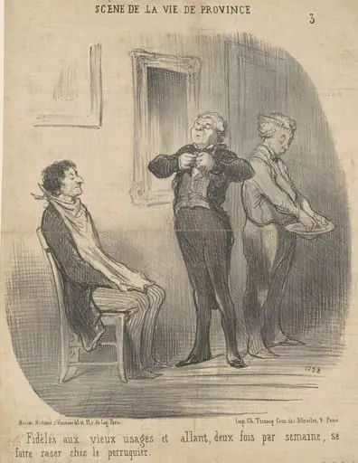 Fidèles aux vieux usages ..., by Honoré Daumier