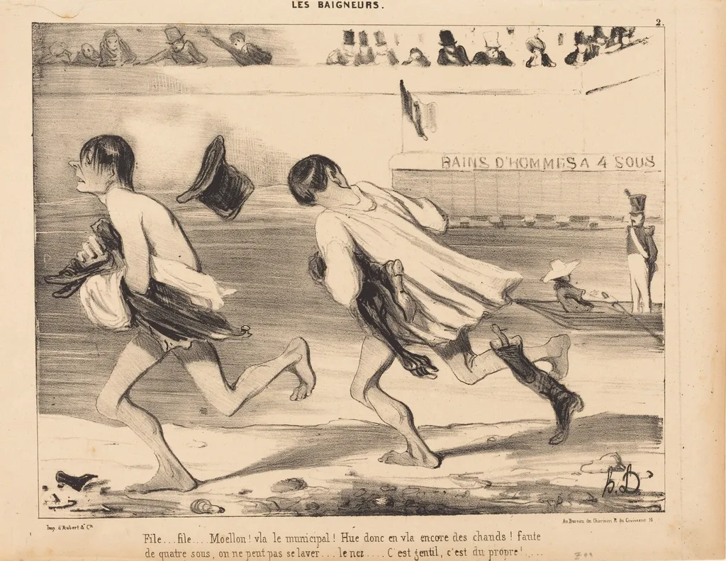 File...Moello! Vla le municipal!, by Honoré Daumier, ink, 1839