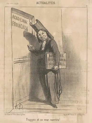 Frappez et on vous ouvrira!, by Honoré Daumier