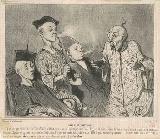 Fumeurs et priseurs, by Honoré Daumier