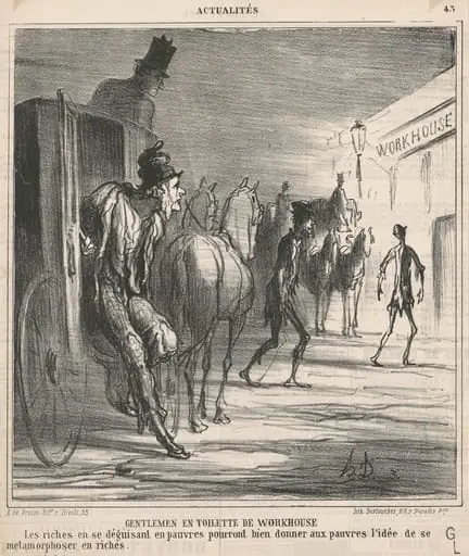 Gentlemen en toilette de workhouse, by Honoré Daumier