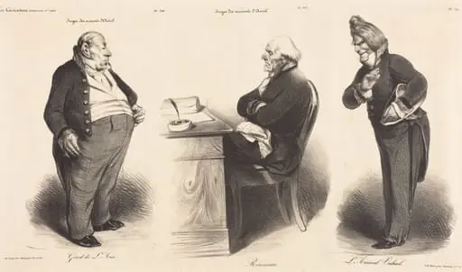 Girod de l'Ain - J.-Joseph Rousseau - Amiral Verhuel, by Honoré Daumier